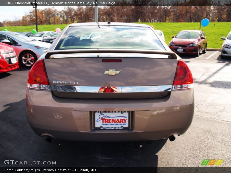 Amber Bronze Metallic / Neutral Beige 2007 Chevrolet Impala LT
