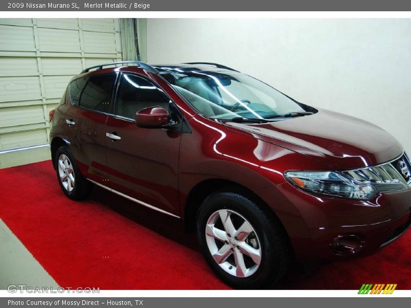 Merlot Metallic / Beige 2009 Nissan Murano SL