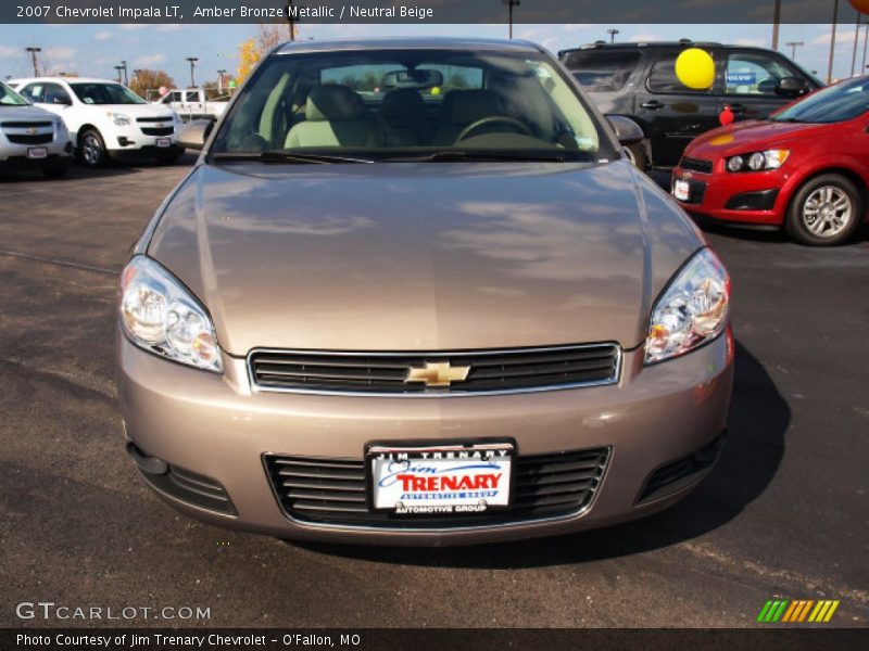 Amber Bronze Metallic / Neutral Beige 2007 Chevrolet Impala LT