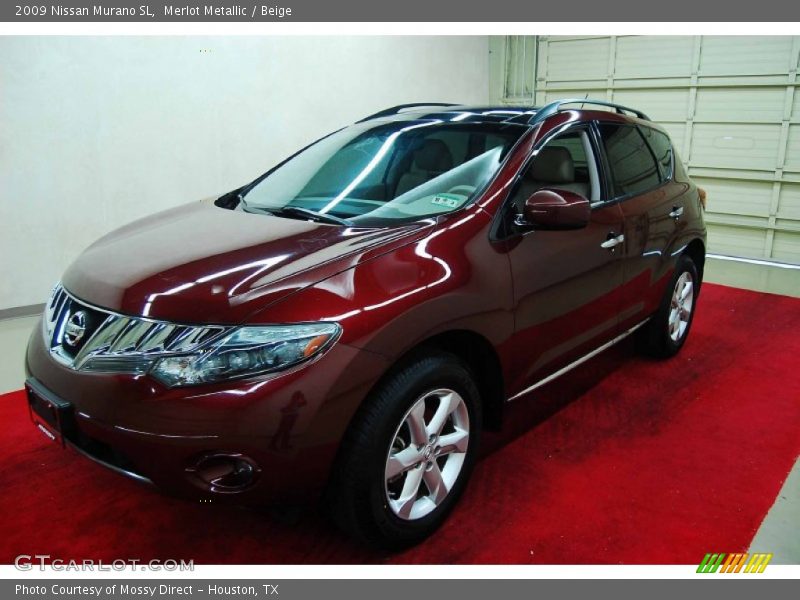 Merlot Metallic / Beige 2009 Nissan Murano SL