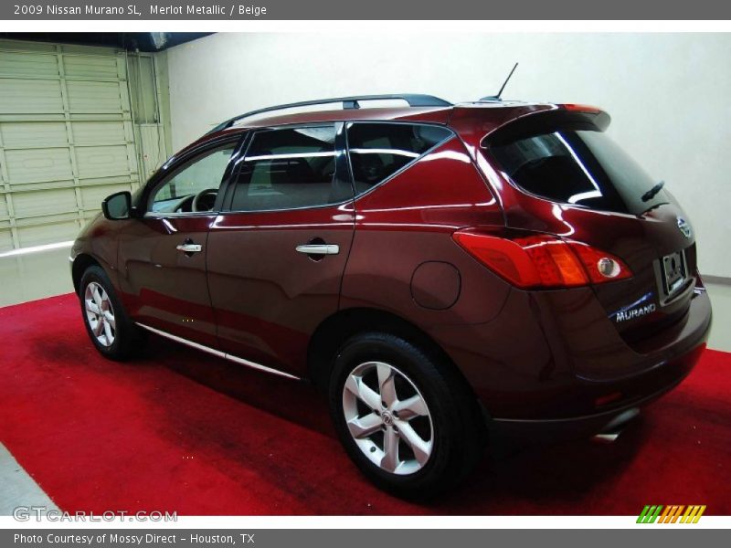 Merlot Metallic / Beige 2009 Nissan Murano SL