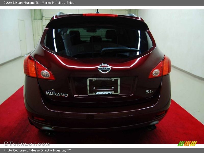 Merlot Metallic / Beige 2009 Nissan Murano SL