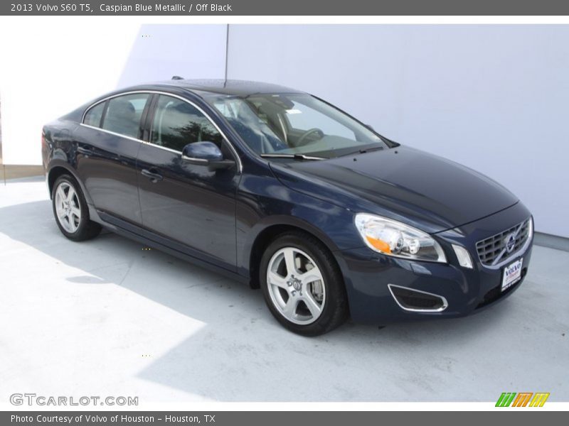 Caspian Blue Metallic / Off Black 2013 Volvo S60 T5
