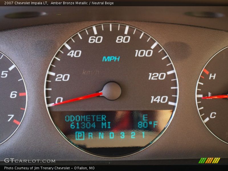 Amber Bronze Metallic / Neutral Beige 2007 Chevrolet Impala LT