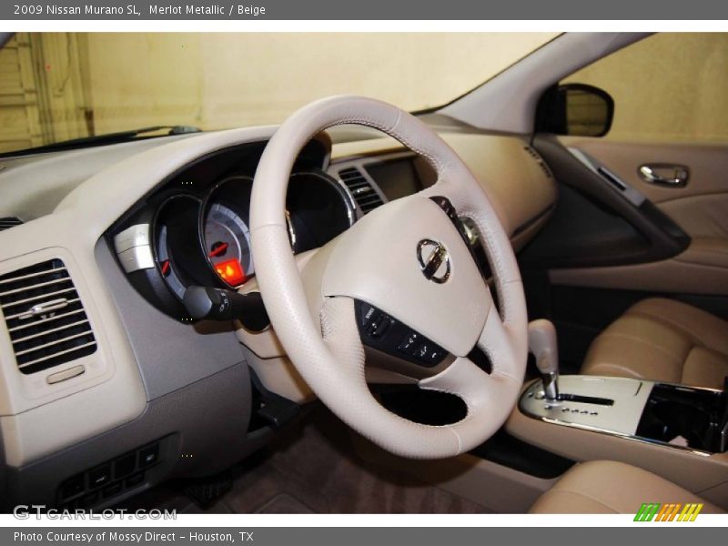 Merlot Metallic / Beige 2009 Nissan Murano SL