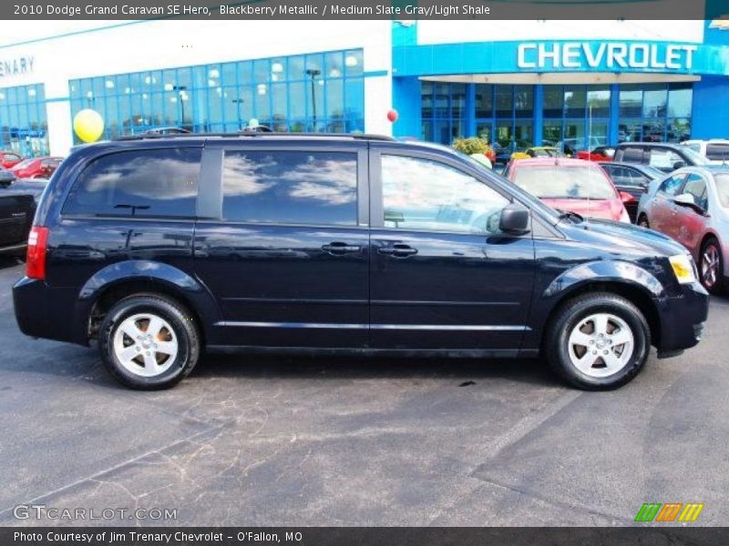 Blackberry Metallic / Medium Slate Gray/Light Shale 2010 Dodge Grand Caravan SE Hero