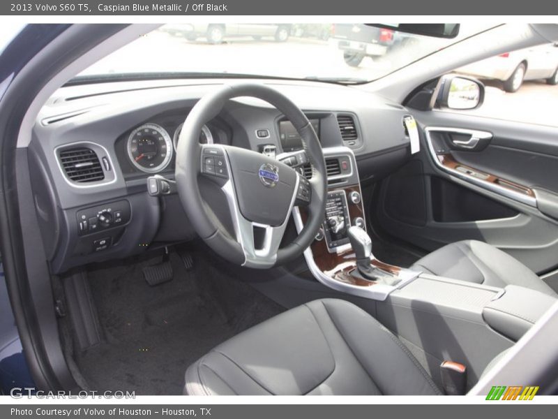Caspian Blue Metallic / Off Black 2013 Volvo S60 T5