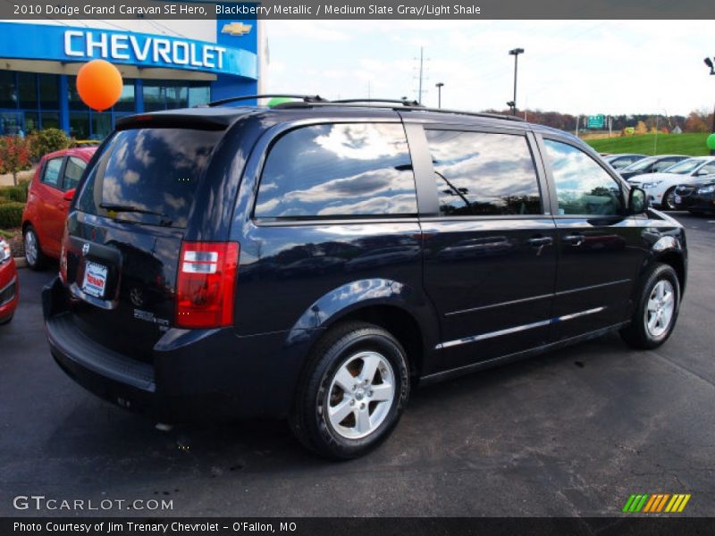 Blackberry Metallic / Medium Slate Gray/Light Shale 2010 Dodge Grand Caravan SE Hero