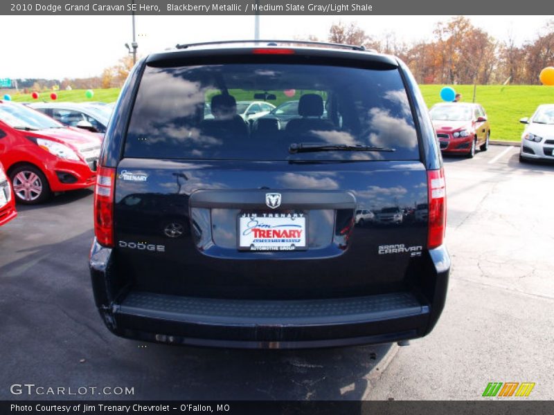 Blackberry Metallic / Medium Slate Gray/Light Shale 2010 Dodge Grand Caravan SE Hero