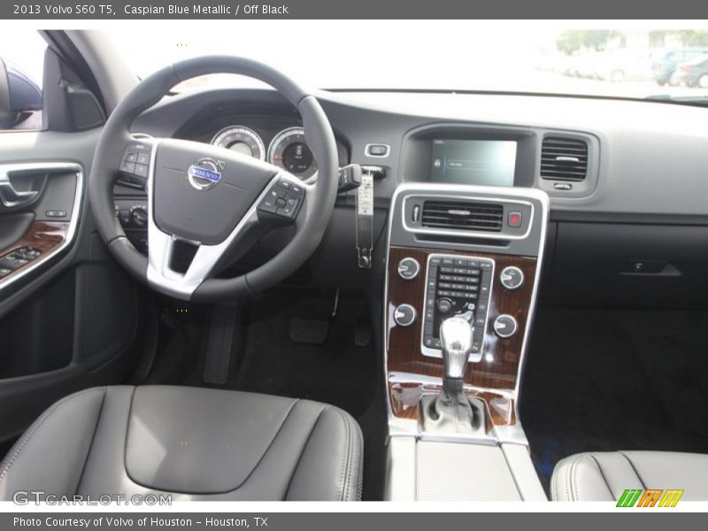 Caspian Blue Metallic / Off Black 2013 Volvo S60 T5