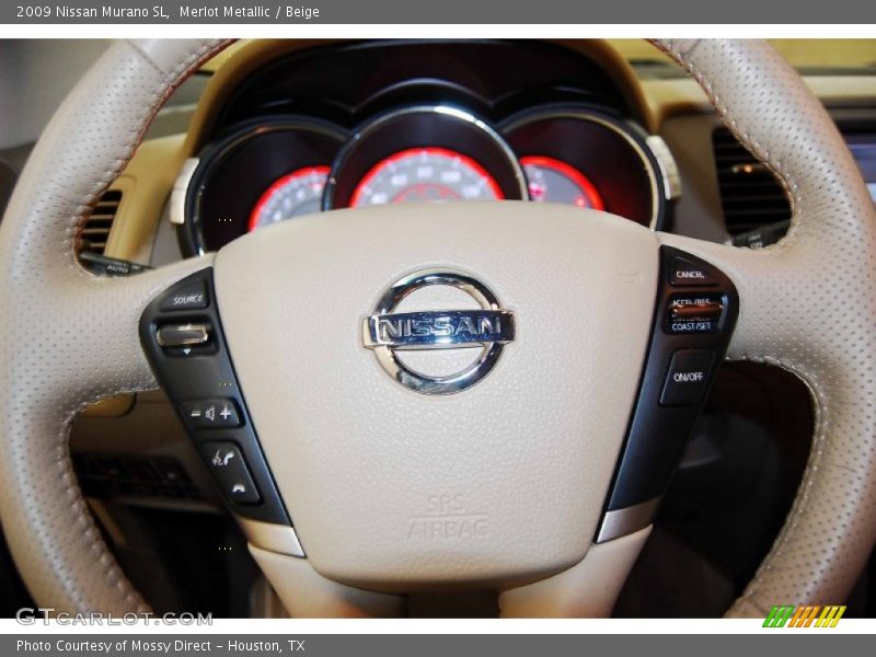 Merlot Metallic / Beige 2009 Nissan Murano SL