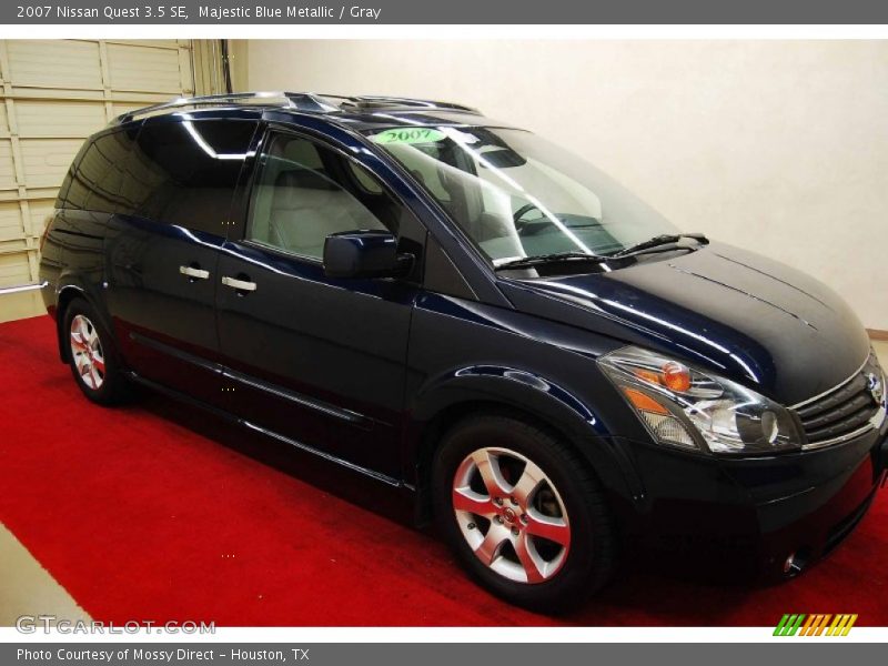 Majestic Blue Metallic / Gray 2007 Nissan Quest 3.5 SE