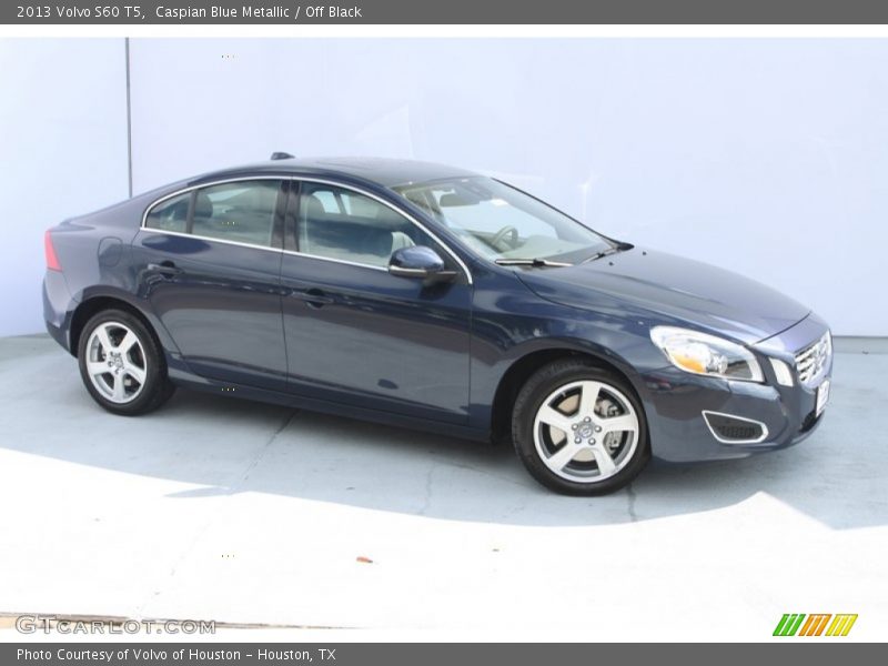 Caspian Blue Metallic / Off Black 2013 Volvo S60 T5