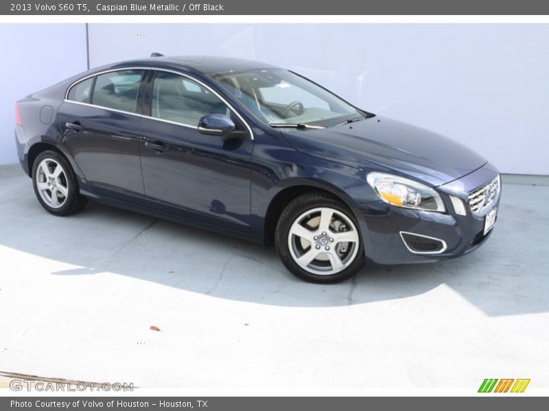 Caspian Blue Metallic / Off Black 2013 Volvo S60 T5