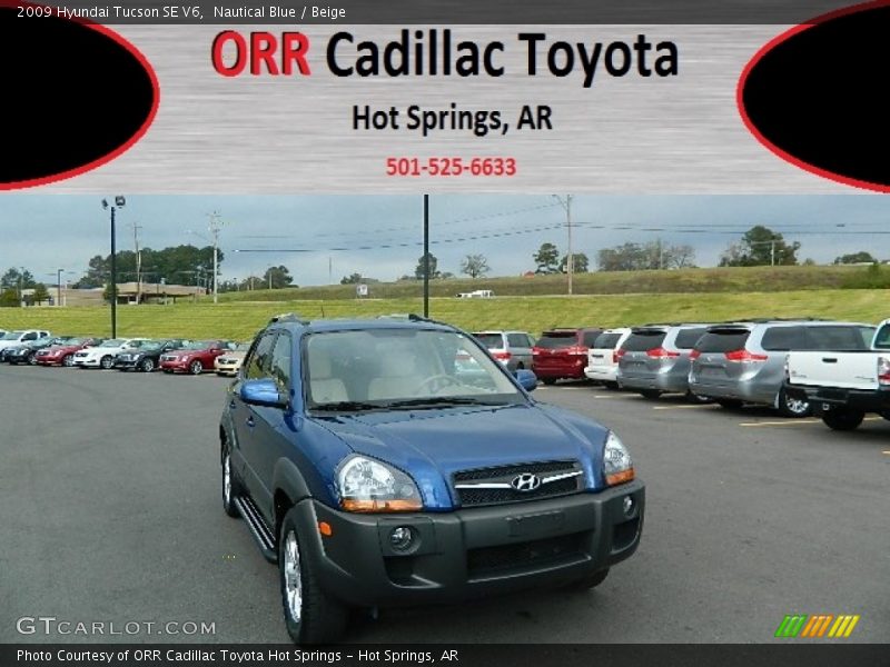 Nautical Blue / Beige 2009 Hyundai Tucson SE V6