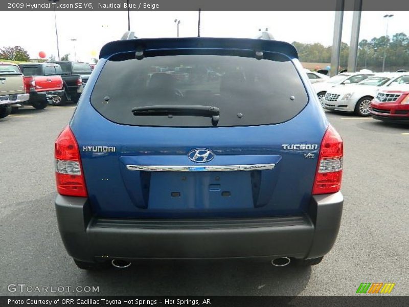 Nautical Blue / Beige 2009 Hyundai Tucson SE V6