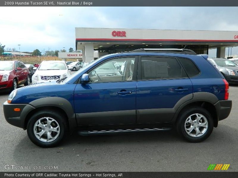 Nautical Blue / Beige 2009 Hyundai Tucson SE V6