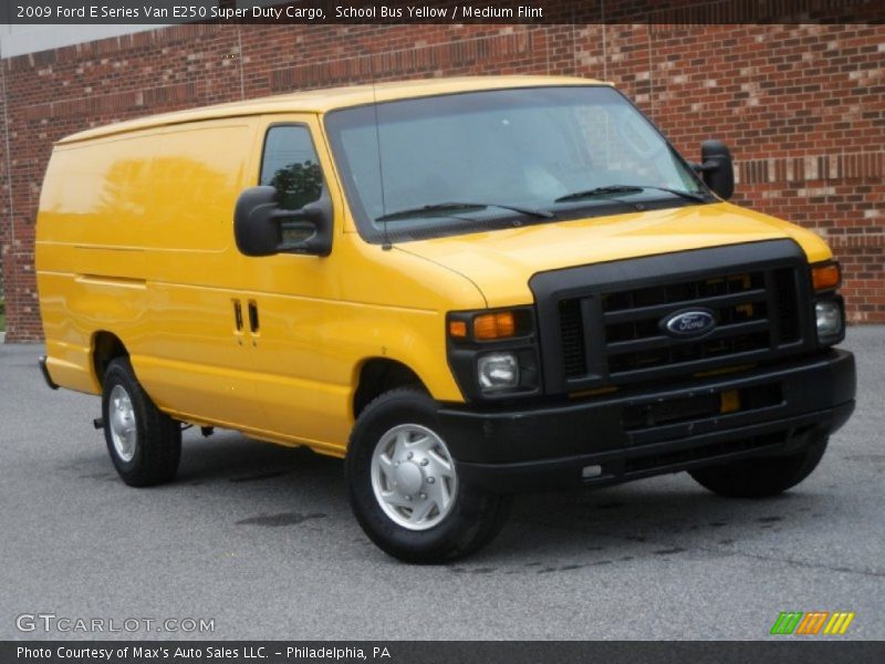 School Bus Yellow / Medium Flint 2009 Ford E Series Van E250 Super Duty Cargo
