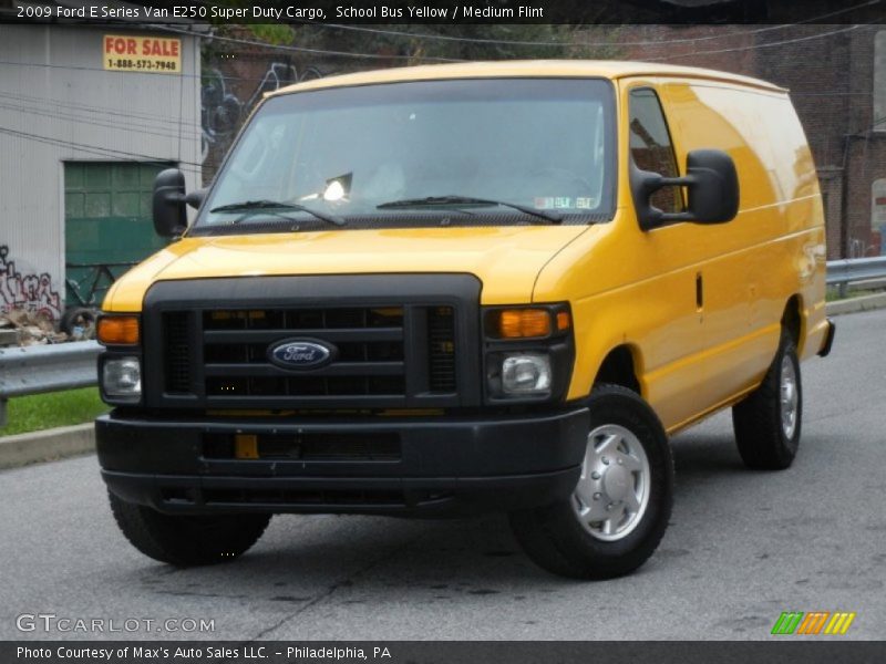 School Bus Yellow / Medium Flint 2009 Ford E Series Van E250 Super Duty Cargo