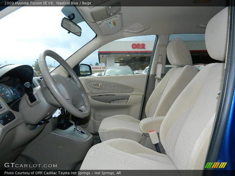  2009 Tucson SE V6 Beige Interior