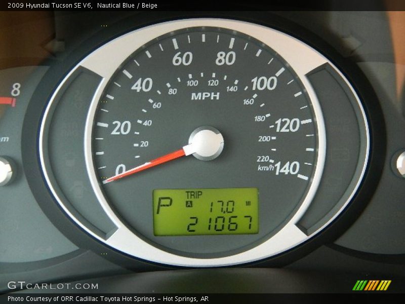 Nautical Blue / Beige 2009 Hyundai Tucson SE V6