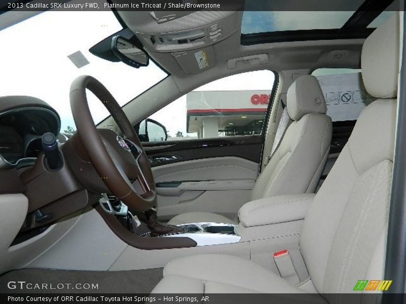 Platinum Ice Tricoat / Shale/Brownstone 2013 Cadillac SRX Luxury FWD