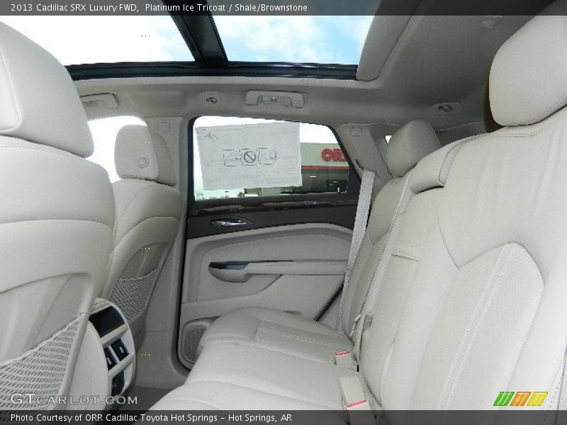Platinum Ice Tricoat / Shale/Brownstone 2013 Cadillac SRX Luxury FWD