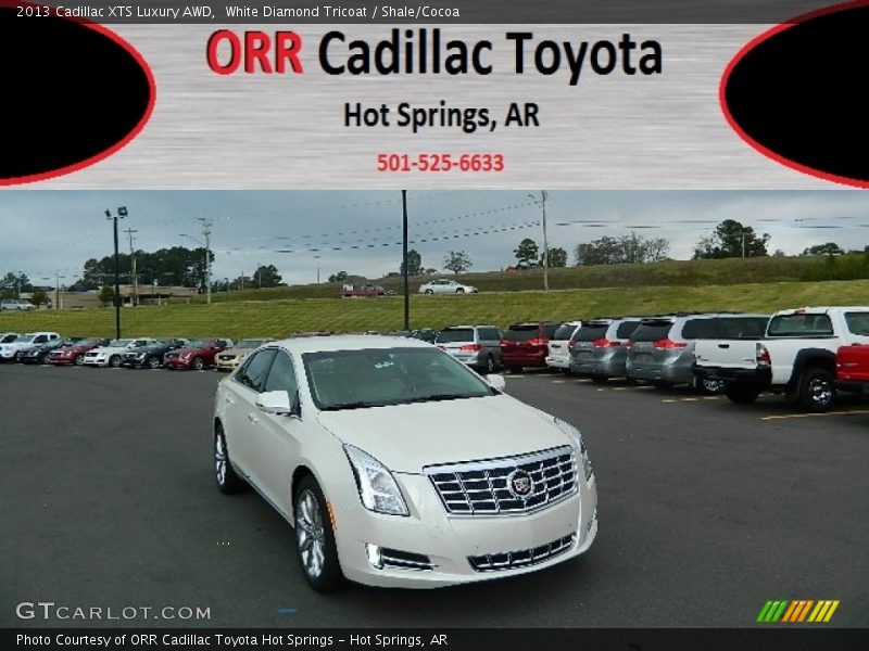 White Diamond Tricoat / Shale/Cocoa 2013 Cadillac XTS Luxury AWD