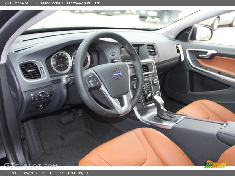  2013 S60 T5 Beechwood/Off Black Interior