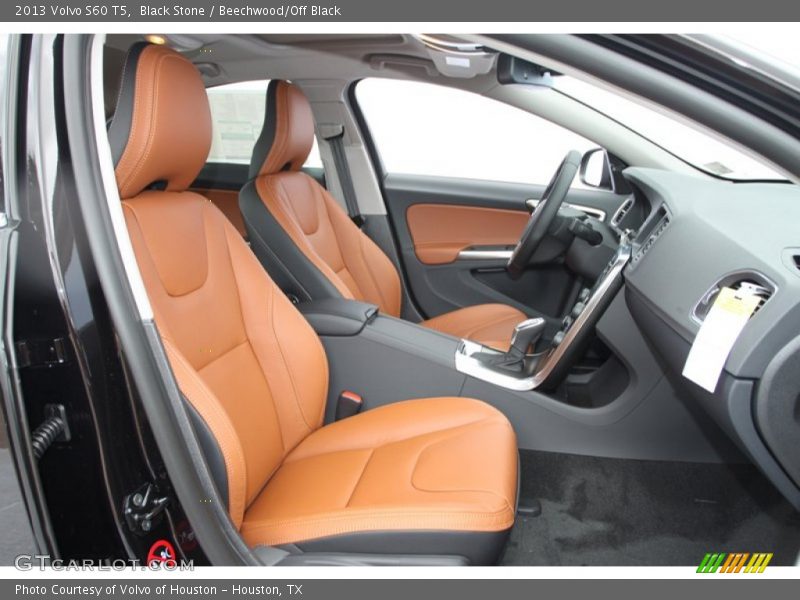  2013 S60 T5 Beechwood/Off Black Interior