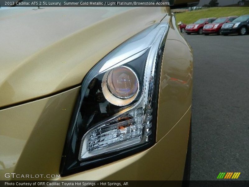 Summer Gold Metallic / Light Platinum/Brownstone Accents 2013 Cadillac ATS 2.5L Luxury