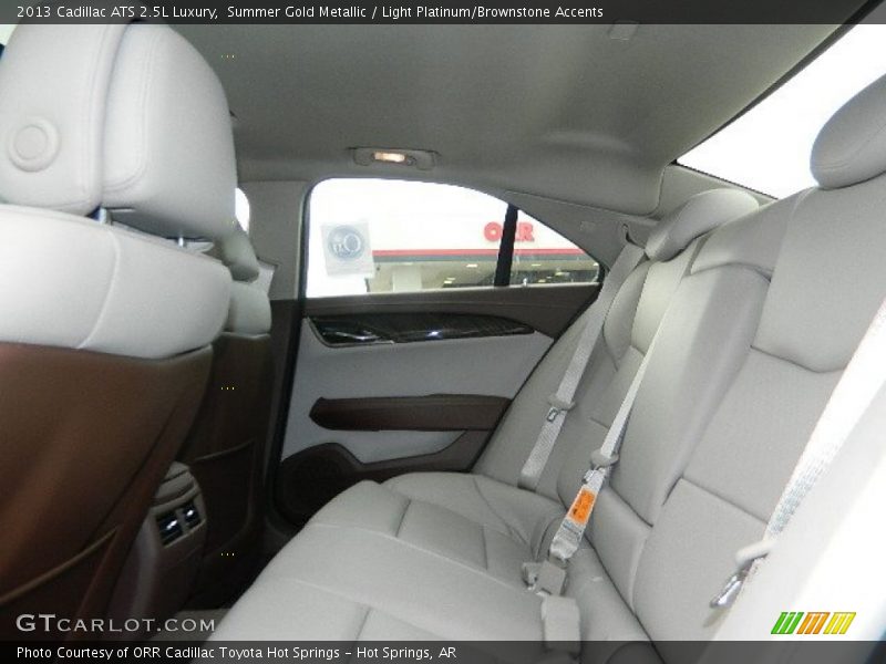Summer Gold Metallic / Light Platinum/Brownstone Accents 2013 Cadillac ATS 2.5L Luxury