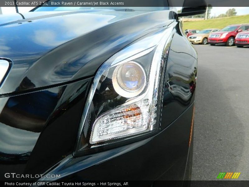 Black Raven / Caramel/Jet Black Accents 2013 Cadillac ATS 2.5L