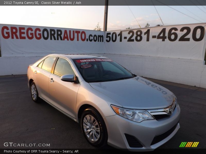 Classic Silver Metallic / Ash 2012 Toyota Camry SE