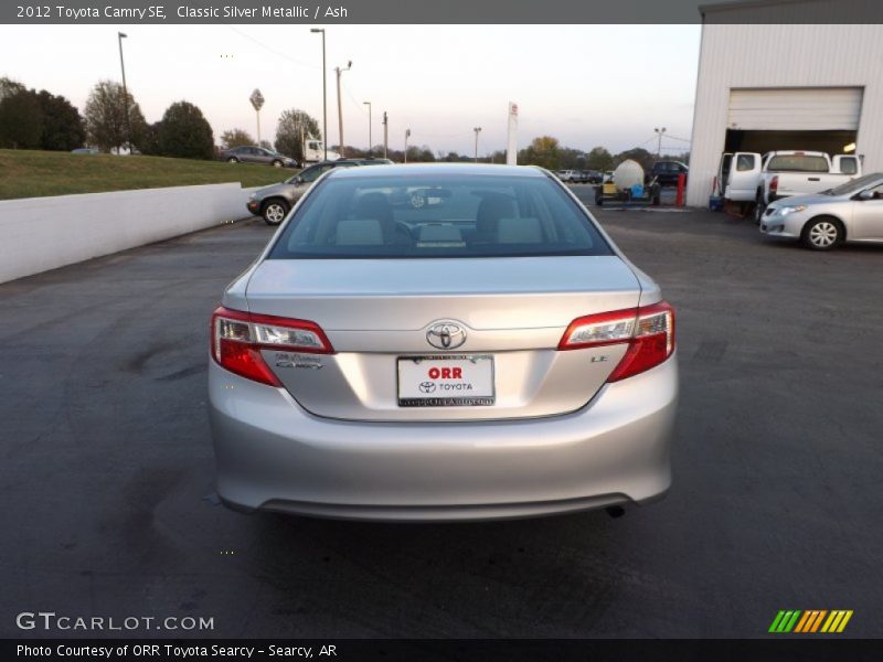 Classic Silver Metallic / Ash 2012 Toyota Camry SE