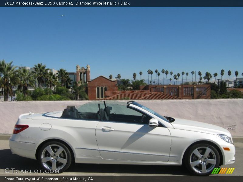 Diamond White Metallic / Black 2013 Mercedes-Benz E 350 Cabriolet
