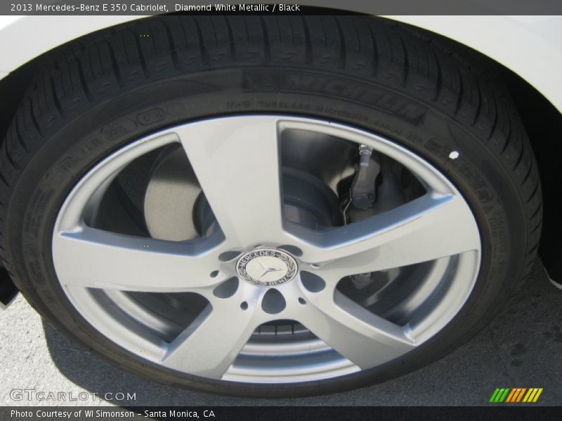 Diamond White Metallic / Black 2013 Mercedes-Benz E 350 Cabriolet