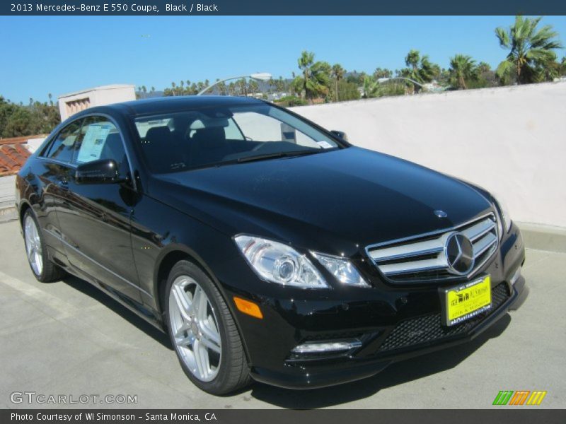 Black / Black 2013 Mercedes-Benz E 550 Coupe