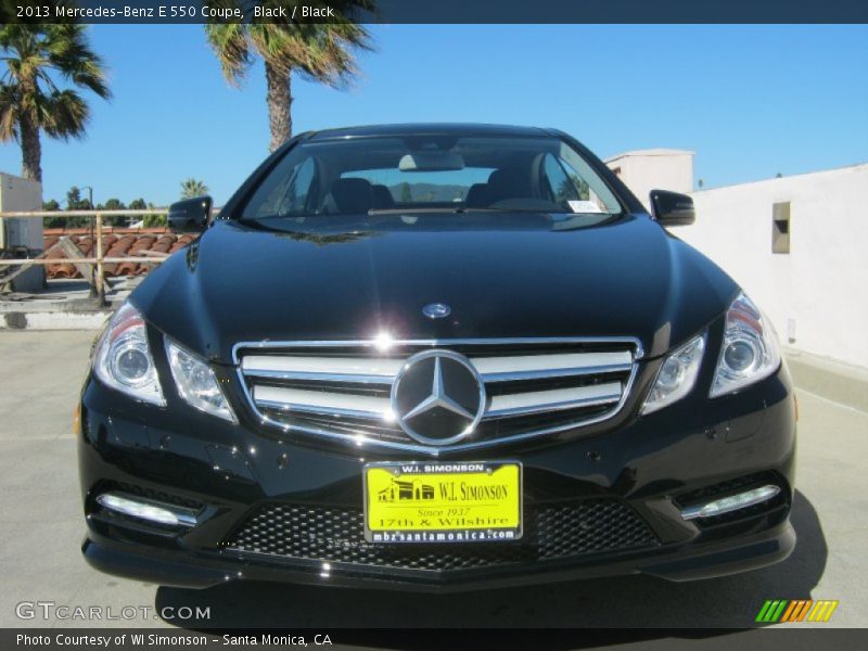 Black / Black 2013 Mercedes-Benz E 550 Coupe