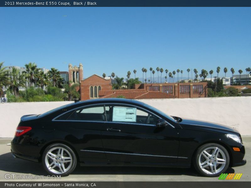 Black / Black 2013 Mercedes-Benz E 550 Coupe