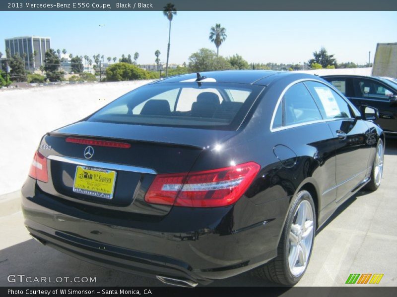 Black / Black 2013 Mercedes-Benz E 550 Coupe