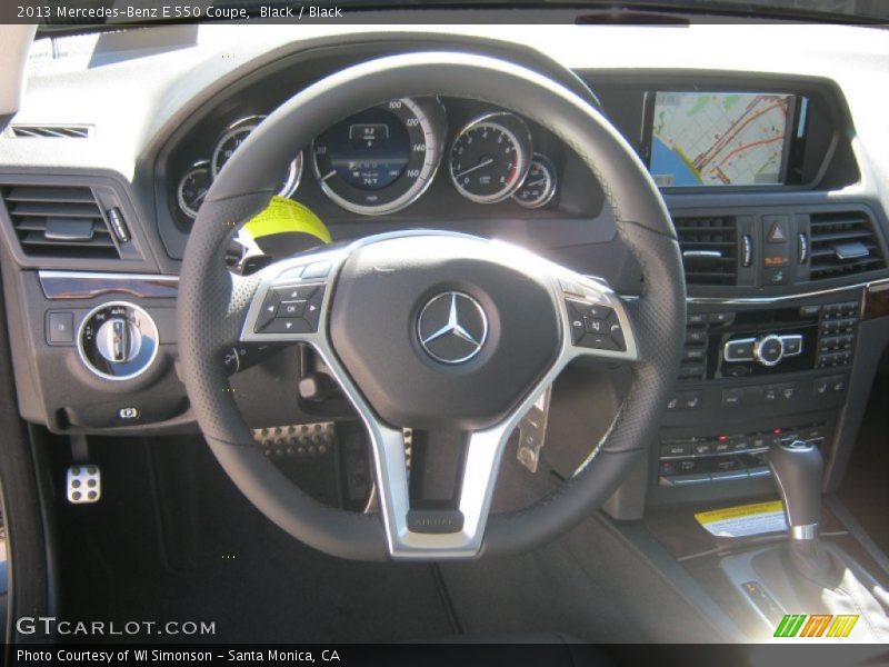 Black / Black 2013 Mercedes-Benz E 550 Coupe