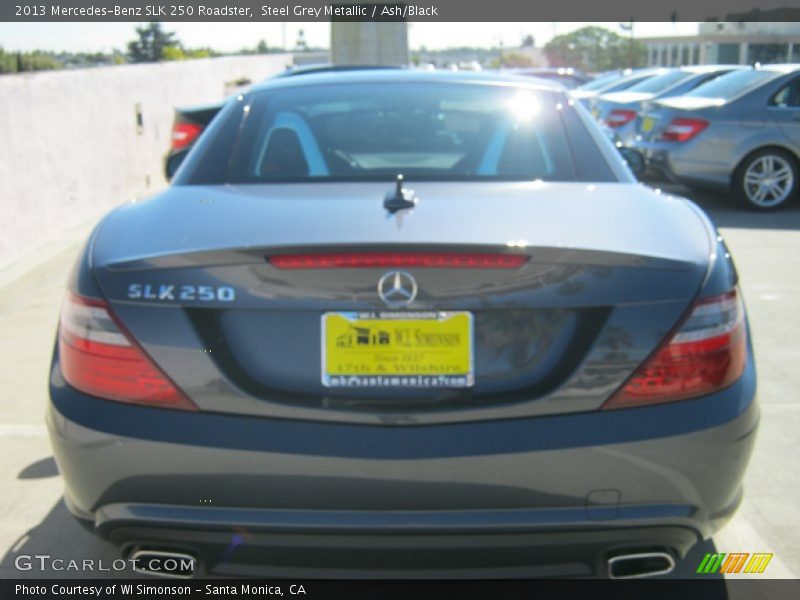 Steel Grey Metallic / Ash/Black 2013 Mercedes-Benz SLK 250 Roadster