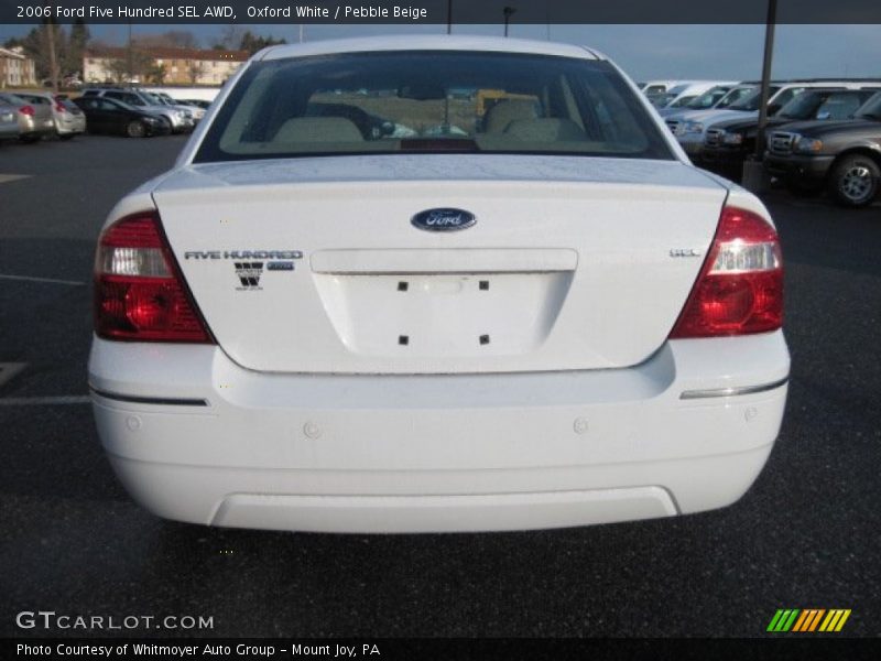 Oxford White / Pebble Beige 2006 Ford Five Hundred SEL AWD