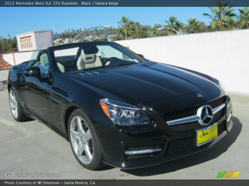 Black / Sahara Beige 2013 Mercedes-Benz SLK 250 Roadster