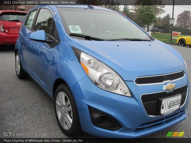 Denim (Blue) / Silver/Blue 2013 Chevrolet Spark LS