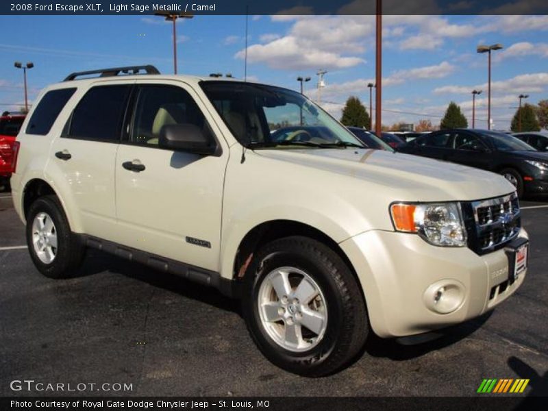 Light Sage Metallic / Camel 2008 Ford Escape XLT