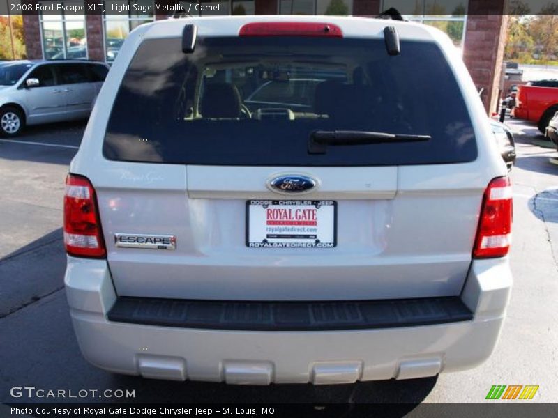 Light Sage Metallic / Camel 2008 Ford Escape XLT