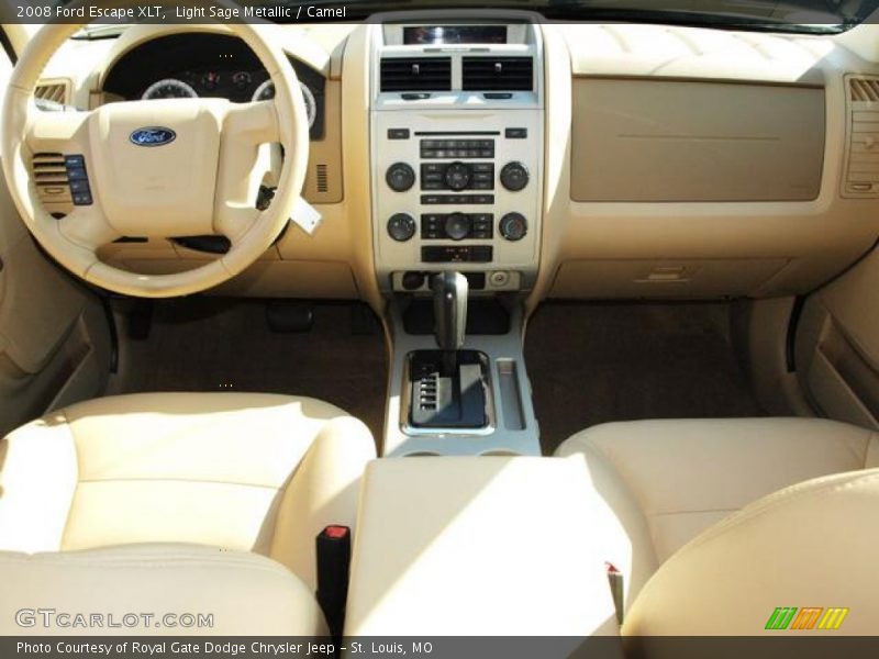 Light Sage Metallic / Camel 2008 Ford Escape XLT