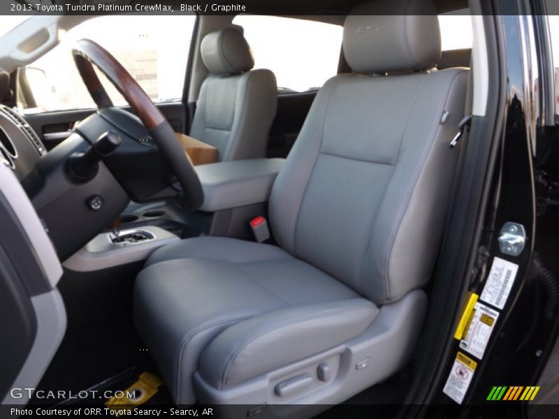 Front Seat of 2013 Tundra Platinum CrewMax